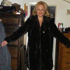 Faux fur coat